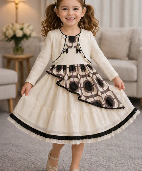 Girls Polka Dot Tulle Party Dress