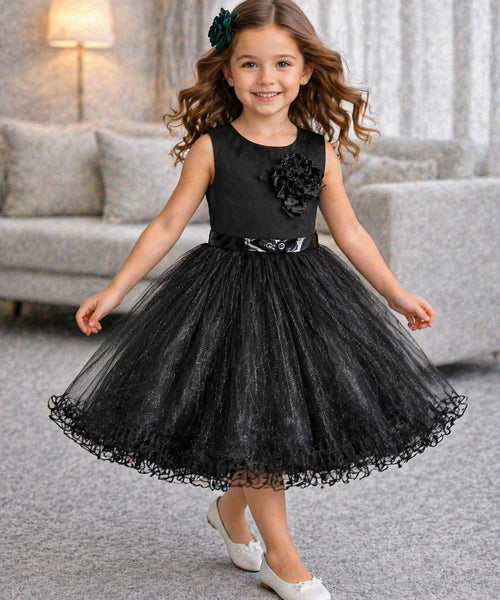 Girls Red and Black Tulle Dress
